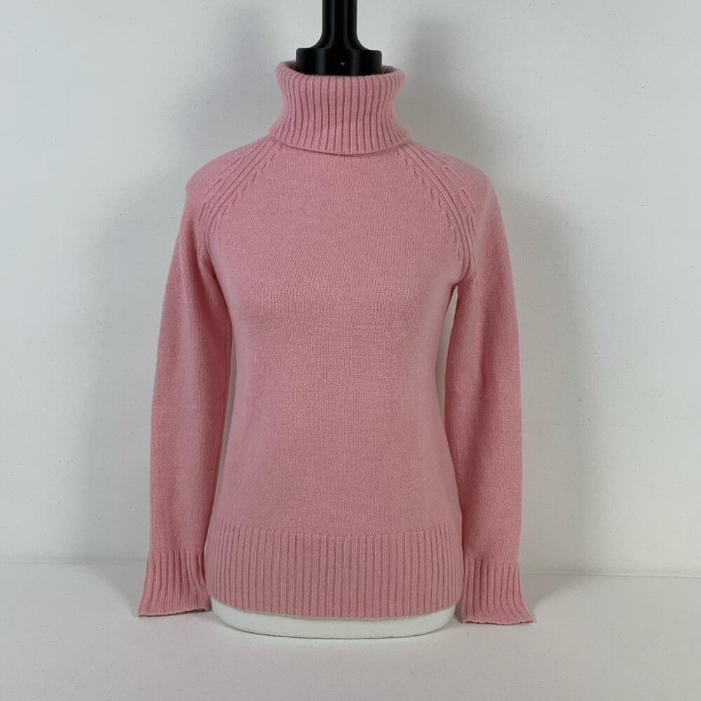 Sutton Studio Luxurious Pink Cashmere Turtleneck Sweater - 100% Cashmere